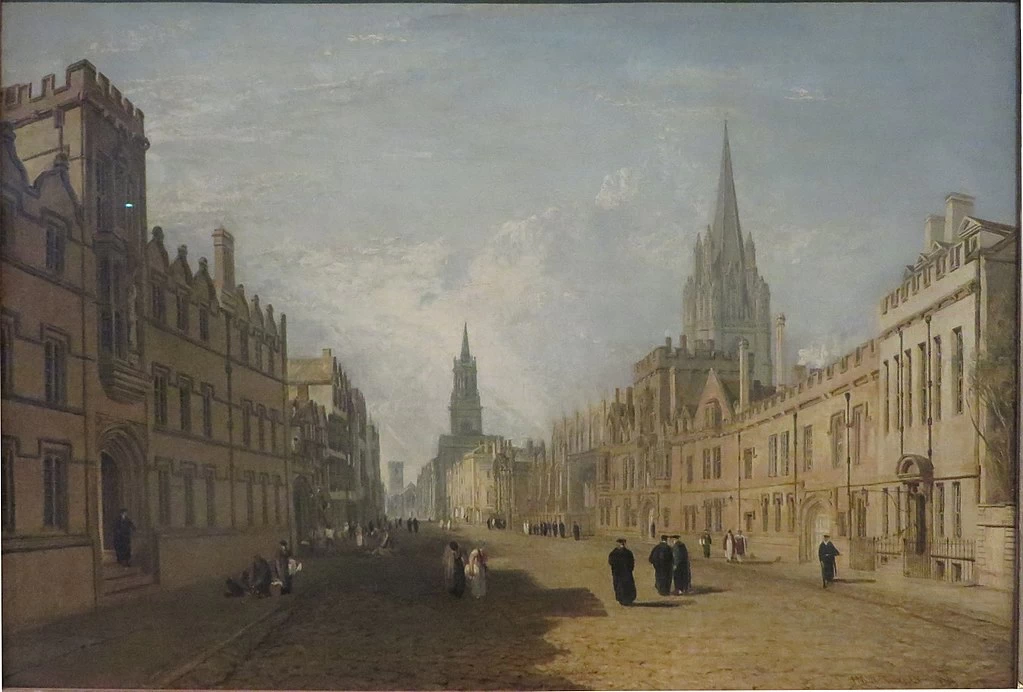 Una strada a Oxford, 1810 - Ashmolean Museum